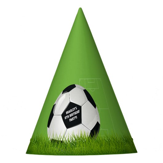 Kinderen Voetbal Verjaardagsfeestje Feesthoedjes (Voorkant)