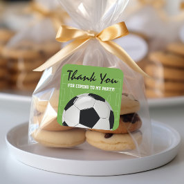 Kinderen Voetbal Verjaardagsfeestje Vierkante Sticker