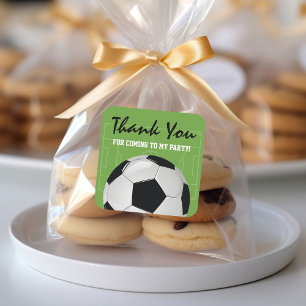 Kinderen Voetbal Verjaardagsfeestje Vierkante Sticker