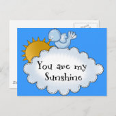 Kinderen vogelzon Je bent mijn zonneschijn Briefkaart (Voorkant / Achterkant)