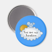 Kinderen vogelzon Je bent mijn zonneschijn Magneet (Voorkant / Achterkant)