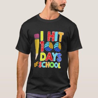 Kinderen Volleybal 100e Dag Van School Ik Heb 100 T-shirt