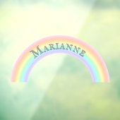 Kinderen voor gepersonaliseerde regenboogbundel raamsticker (Vel 3)