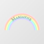 Kinderen voor gepersonaliseerde regenboogbundel raamsticker (Vel)