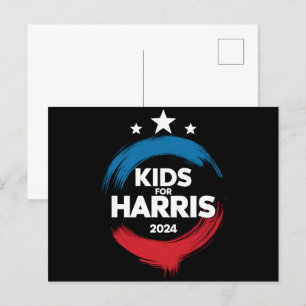 Kinderen voor Harris President Kinderen Liefde Kam Briefkaart