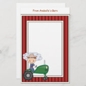 Kinderen voor het schrijven van Lijsten  van padde Briefpapier (Voorkant / Achterkant)