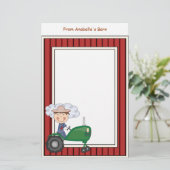 Kinderen voor het schrijven van Lijsten  van padde Briefpapier (Staand voorkant)