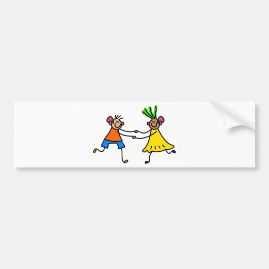 Kinderen voor hoorhulp bumpersticker (Voorkant)