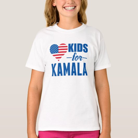 Kinderen voor Kamala Schattige-democratische kinde T-shirt (Voorkant)