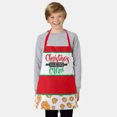 Kinderen voor kerstbakkerij schort (Gedragen)