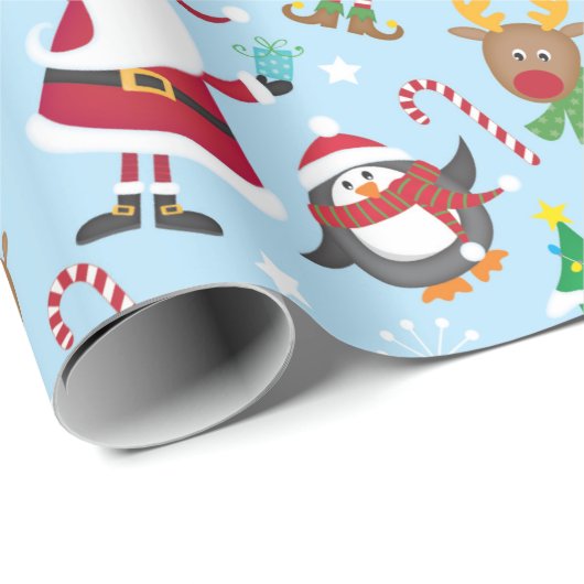 Kinderen voor kerstcadeautjes cadeaupapier (Rol Hoek)