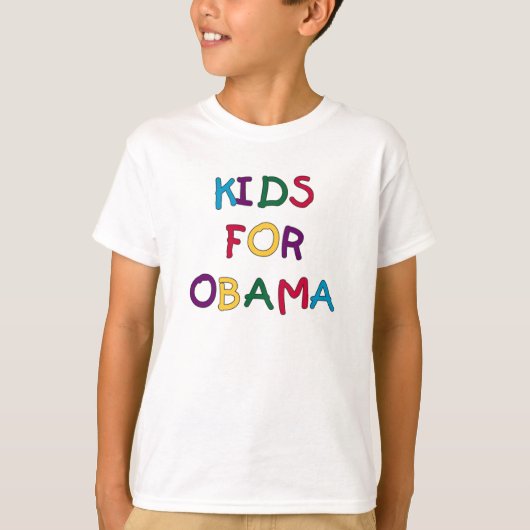Kinderen voor Obama T-shirt (Voorkant)