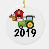 Kinderen voor persoonlijk Boerderij Keramisch Ornament (Achterkant)