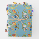 Kinderen voor Purim Wrapping Paper Flat Sheet Set  (In situ)