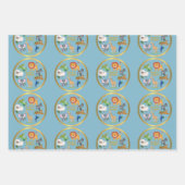 Kinderen voor Purim Wrapping Paper Flat Sheet Set (Voorkant)