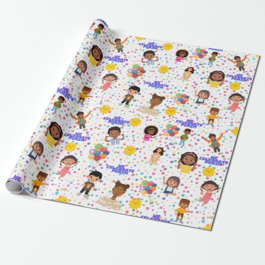 Kinderen voor Purim Wrapping papier 30"+ (Uitgerold)
