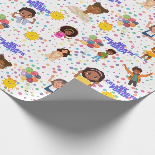 Kinderen voor Purim Wrapping papier 30"+ (Hoek)