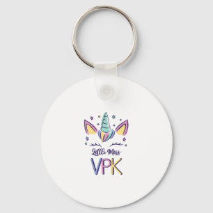 Kinderen VPK Meisje Eerste Dag Little Miss VPK T-s Sleutelhanger