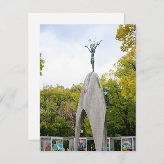 Kinderen Vredesmonument Briefkaart (Voorkant / Achterkant)