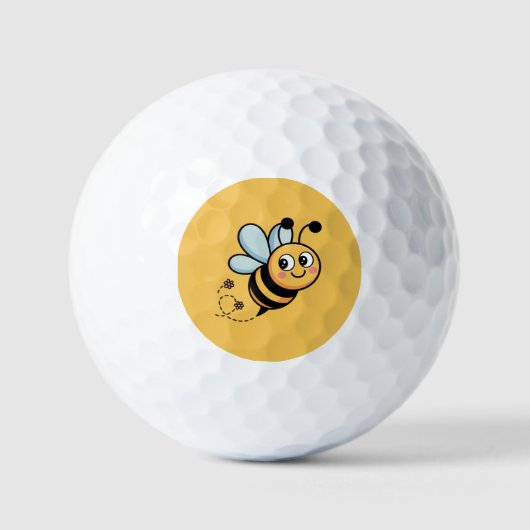 Kinderen-vriendelijk bij mascot met gestippelde st golfballen (Voorkant)