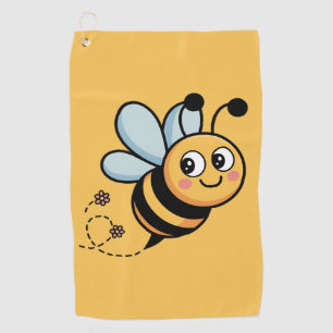 Kinderen-vriendelijke Bij Mascotte met Gestippelde Golfhanddoek