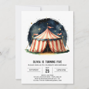 Kinderen vrolijk viering circus verjaardag kaart
