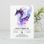 Kinderen vuurspuwende draak Verjaardag Kaart (Staand voorkant)