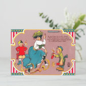 Kinderen Vuurwerk Grap Vrouw Kaart (Staand voorkant)