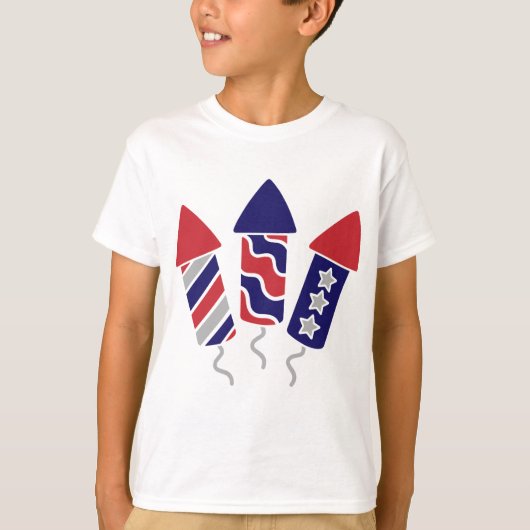 Kinderen Vuurwerk Tshirt (Voorkant)