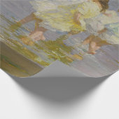 Kinderen Waden op het strand (door E.H. Potthast) Cadeaupapier (Hoek)