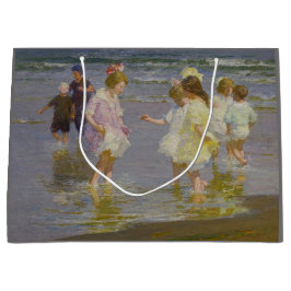 Kinderen Waden op het strand (door E.H. Potthast) Groot Cadeauzakje
