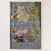 Kinderen Waden op het strand (door E.H. Potthast) Legpuzzel (Verticaal)