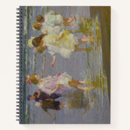 Kinderen wadend op het strand (van E.H. Potthast) Notitieboek
