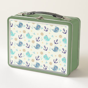 Kinderen Walvissen Metaal Lunchbox