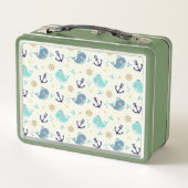 Kinderen Walvissen Metaal Lunchbox (Achterkant)