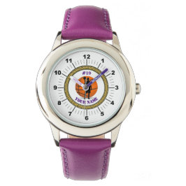 Kinderen Watch Custom Basketball - Voeg naam/numme Horloge
