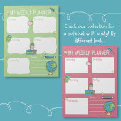 Kinderen Weekplanner Roze Notitieblok