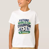 Kinderen Wereldkampioenschap Voetbal T-Shirt (Voorkant)