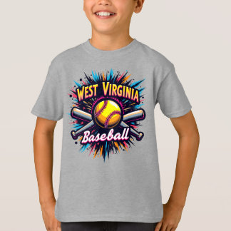 Kinderen West Virginia honkbal T-shirt