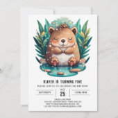 Kinderen Whimsy Capybara Verjaardag Kaart (Voorkant)