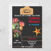 Kinderen Wild West Cactus Verjaardag Jongen Kaart (Voorkant)