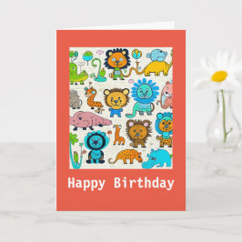 Kinderen wilde dieren, Kaart