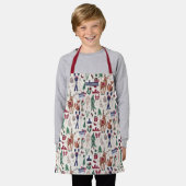 Kinderen Winter Bosdieren Kerst Koken Schort (Gedragen)