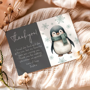 Kinderen Winter Pinguïn Bedankkaart