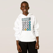 Kinderen Wiskunde Rekenmachine Hoodie voor Basissc (Voorkant volledig)