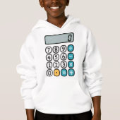 Kinderen Wiskunde Rekenmachine Hoodie voor Basissc (Voorkant)