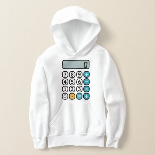 Kinderen Wiskunde Rekenmachine Hoodie voor Basissc (Laagn)