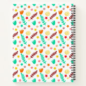 Kinderen Wit & Turquoise Speelse Botanische Patroo Notitieboek (Achterkant)