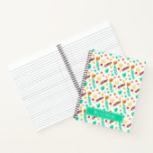 Kinderen Wit & Turquoise Speelse Botanische Patroo Notitieboek (Binnen)