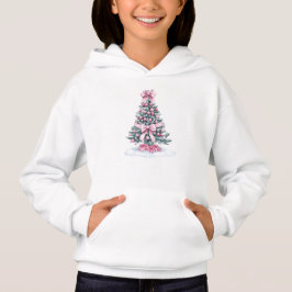 Kinderen Witte Kerstboom Hoodie